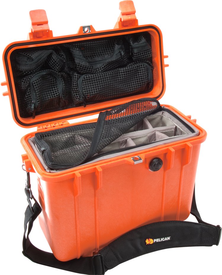 1430 Case with padded dividers - Orange